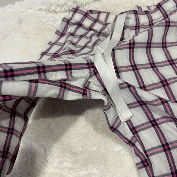 Victoria Secret PJ Set Long Sleeve VS Top & Pants Pink Plaid Pajamas Sz‎ XS - Picture 3 of 8
